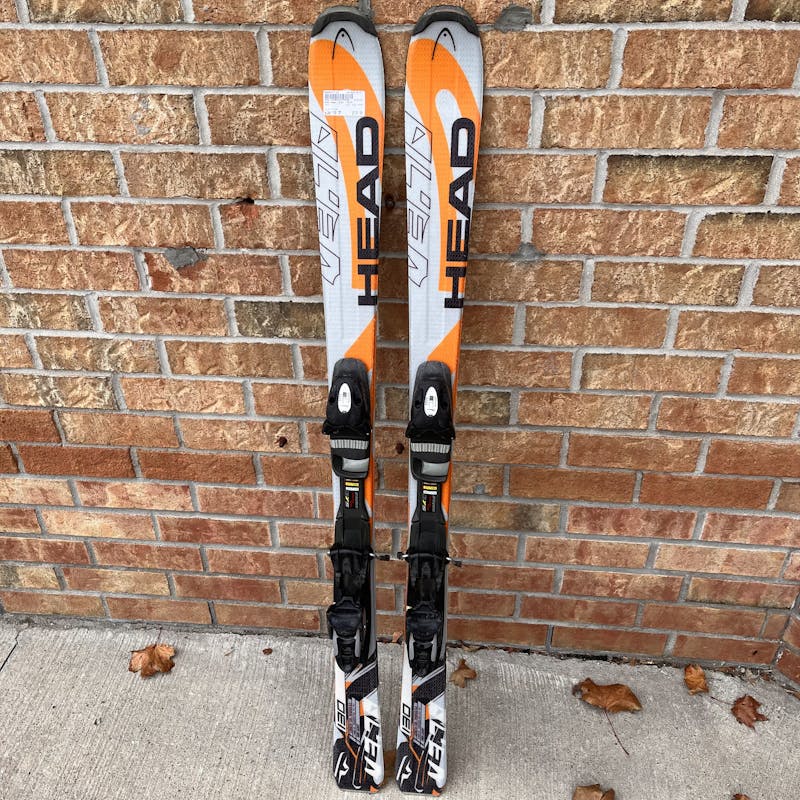 Used Head OLEN 130CM 130 cm Boys' Downhill Ski Combo