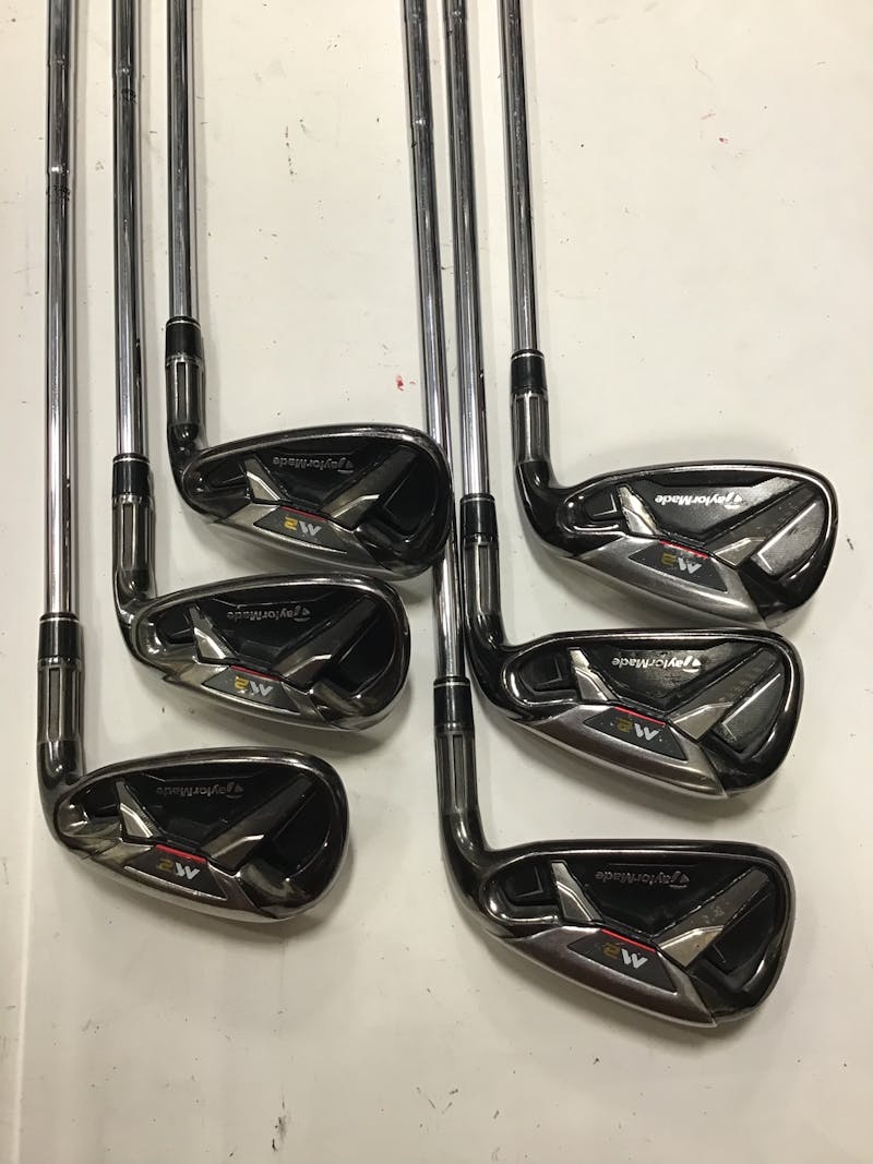 Used Taylormade M2 6-PW 2016 6PCS 6I-PW Stiff Flex Steel Shaft