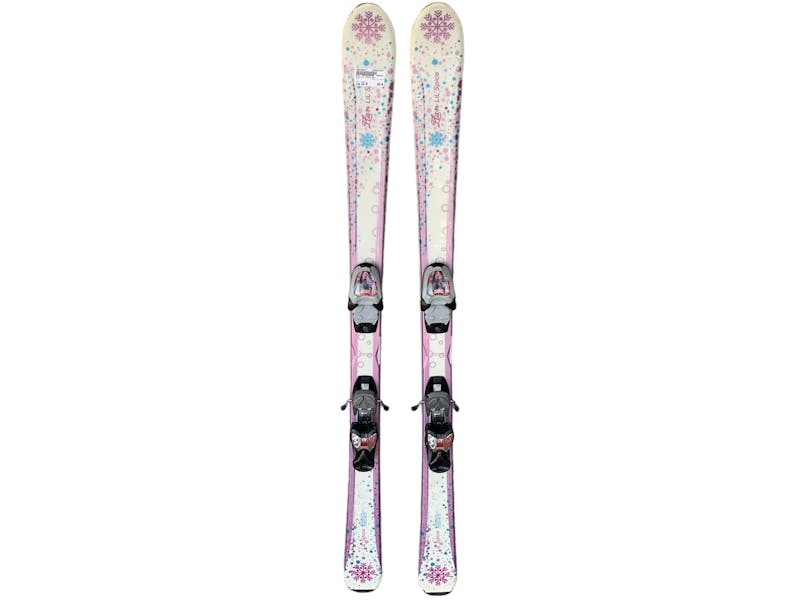 Used Elan LIL SPICE 130 cm Girls' Downhill Ski Combo