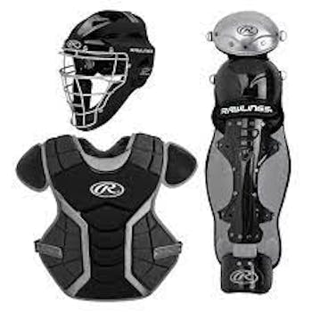  WILSON C200 Youth Catcher's Gear Kit - Black : Sports