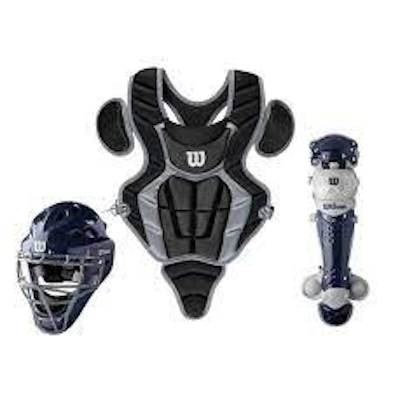  WILSON C200 Youth Catcher's Gear Kit - Black : Sports