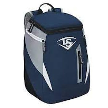 Louisville Slugger Backpack/Stick Bag Blue Gray Fits Bats Helmet