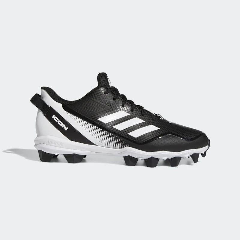 New ADIDAS ICON MD-10.5 BK/WH Softball Cleats
