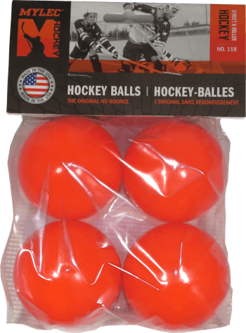 Mylec Warm Weather 4-Pack Hockey Balls