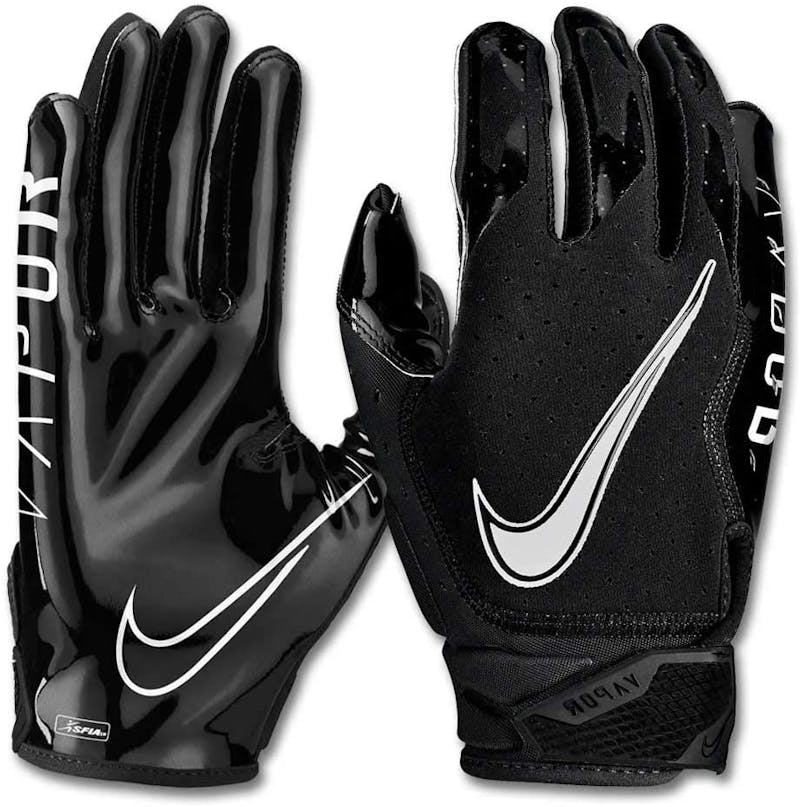 Nublado Contento mezcla New NIKE VAPOR JET FB GLOVES-ASM BLACK Football Gloves