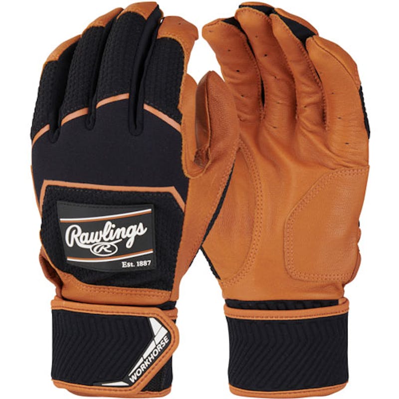 Rawlings Workhorse Senior Compression Strap Baseball Batting Gloves