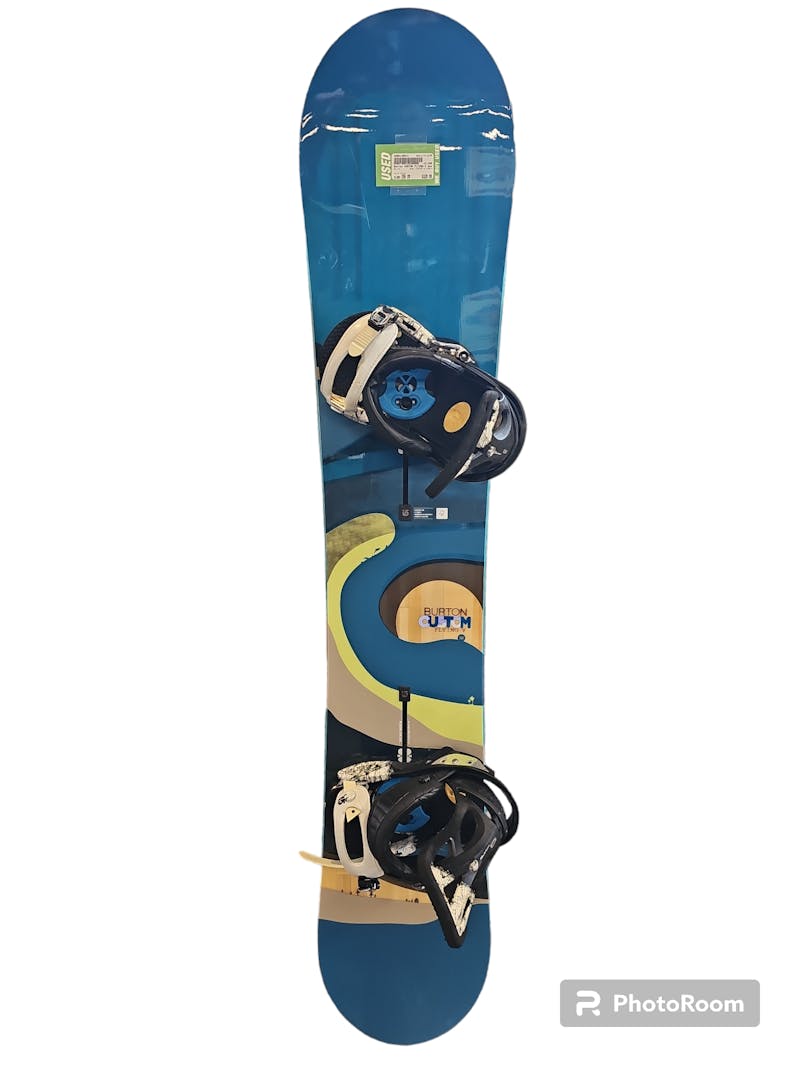 Used Burton CUSTOM FLYING-V 158 cm Men's Snowboard Combo