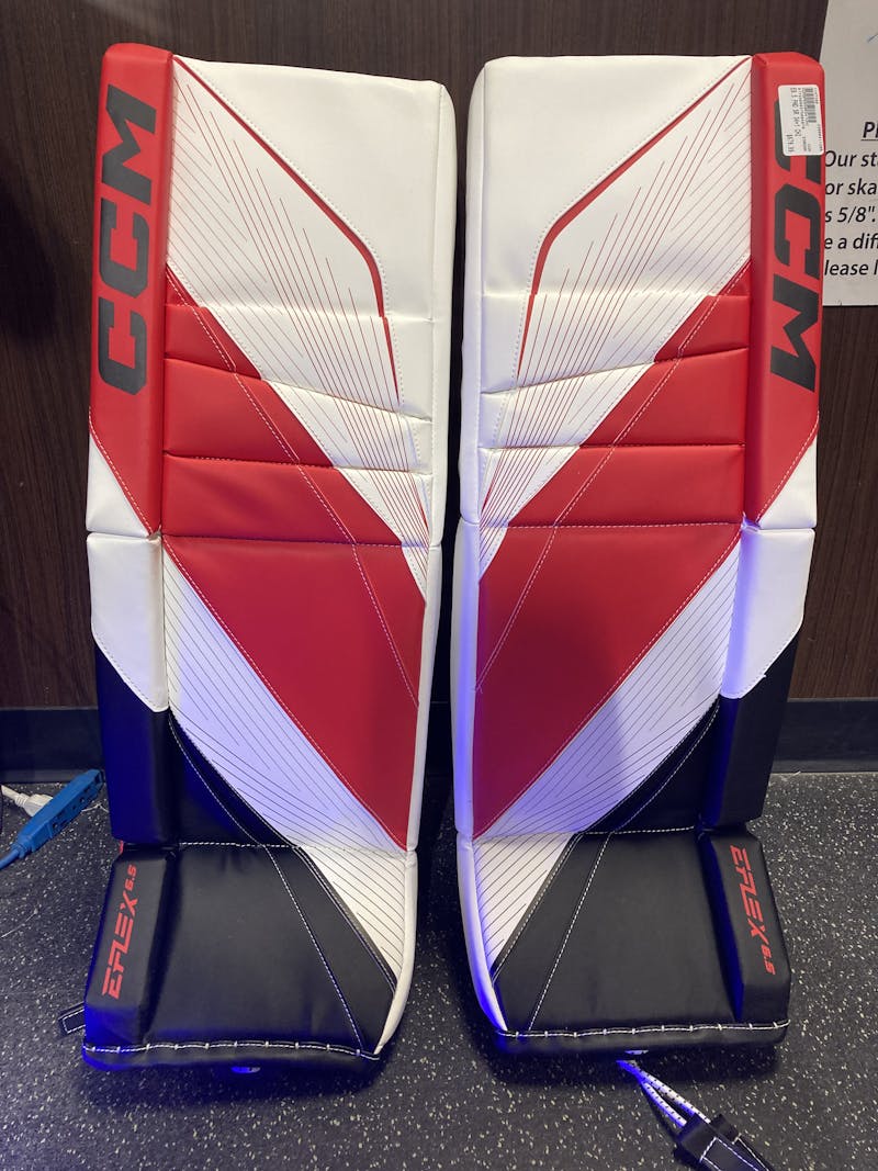 New CCM EFLEX E6.5 PAD JR 30+1 CHI Goalie Leg Pads