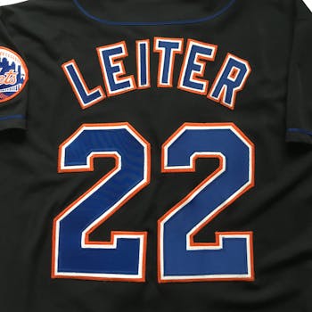 Lot Detail - 10/21/2000 Al Leiter New York Mets World Series Game-Used  Black Alternate Jersey (Subway Series)