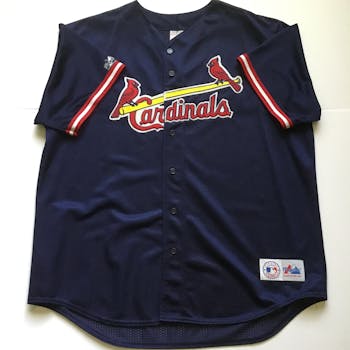 St. Louis Cardinals MLB Baseball Jersey Button Down Authentic Adult Jersey  Top