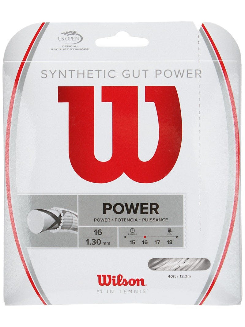 New Wilson Synthetic Gut Power 16 Tennis string / tennis restring