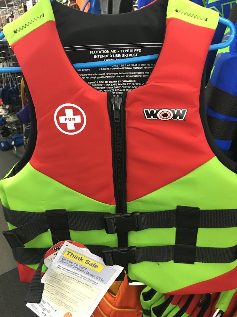 New GREEN LARGE LIFE VEST Water Sports / Floatation & PFDs