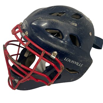 Used Louisville Slugger Youth Catcher's Mask Red/Black