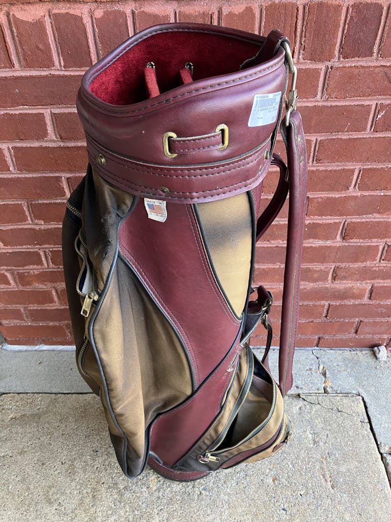 Used HotZ LEATHER BAG Golf Cart Bags Golf Cart Bags