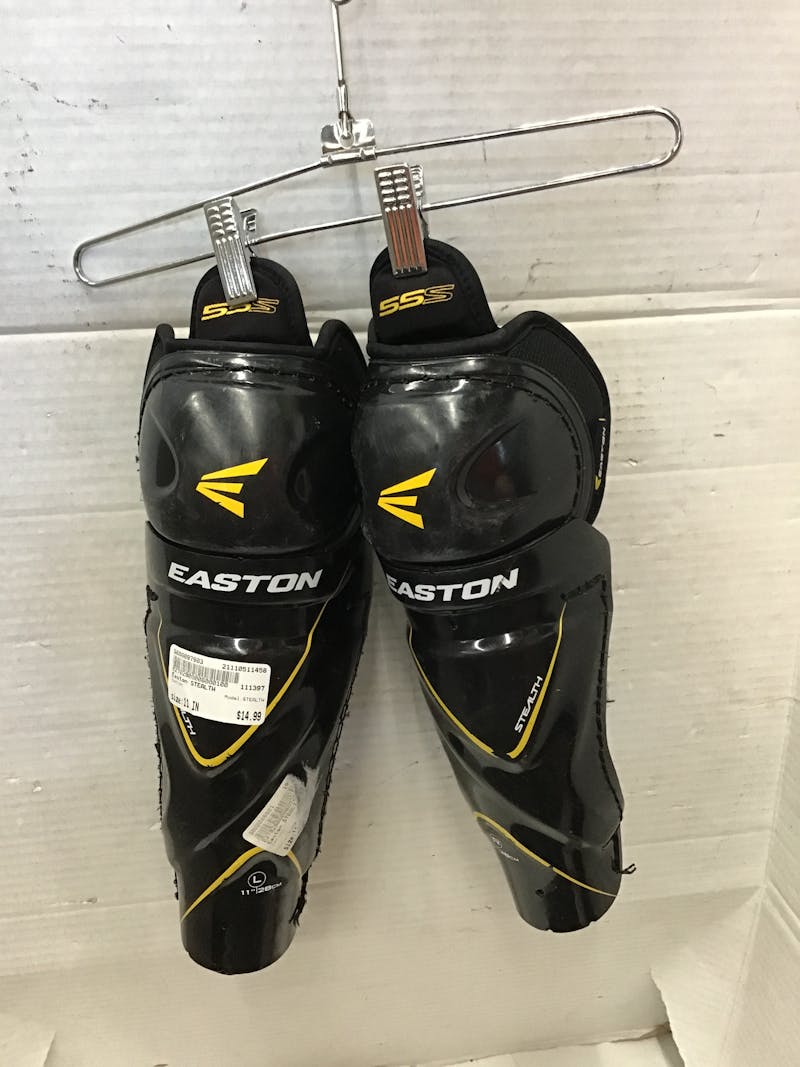 Used Easton STEALTH 11 Hockey Shin Guards Hockey Shin Guards