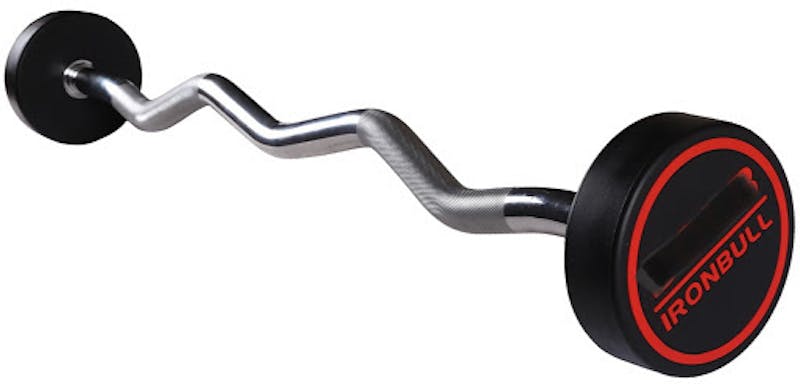 New Rubber 110# EZ Curl Bar Exercise & Fitness / Bars