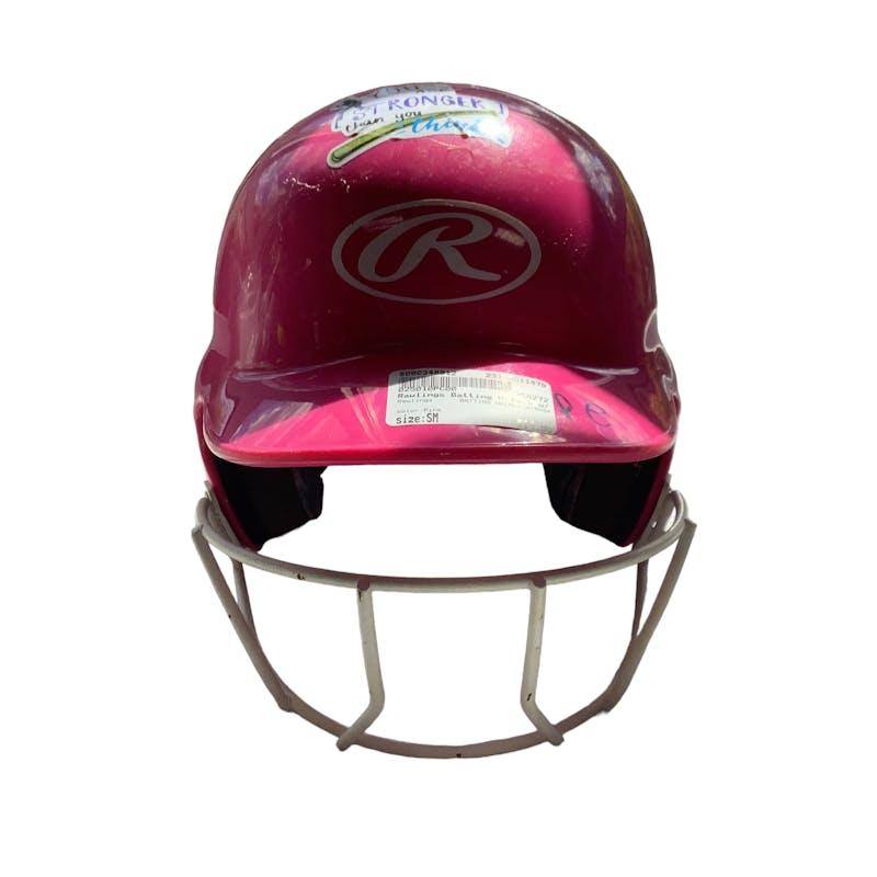 Used Rawlings PINK HELMET SM Baseball and Softball Helmets Baseball and  Softball Helmets