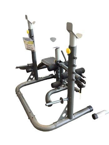 Gold's gym squat rack best sale and bench