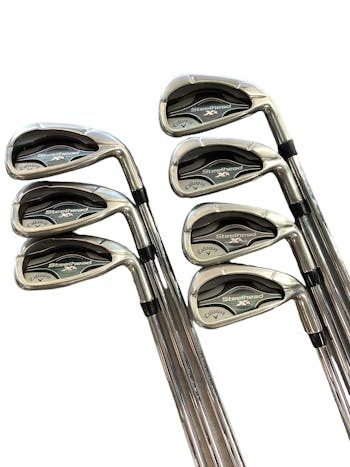 Used Callaway STEELHEAD XR 4I-PW Stiff Flex Steel Shaft Iron Sets