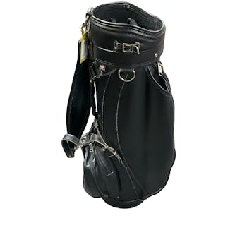 Vintage Wilson Professional Black Leather Golf Bag