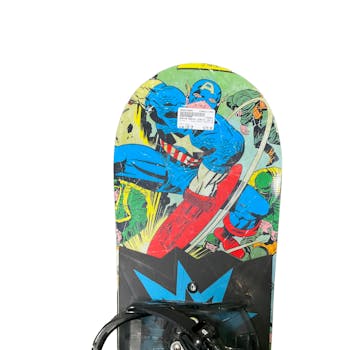 Used Burton MARVEL COMICS 130 130 cm Boys Snowboard Combo