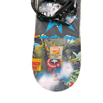 Used Burton MARVEL COMICS 130 130 cm Boys Snowboard Combo