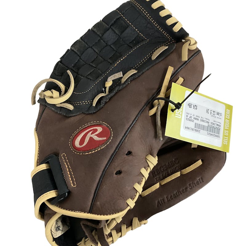 Used Rawlings THE MARK OF A PRO BASEBALL GLOVE 12 1/2 Fielders Gloves  Fielders Gloves