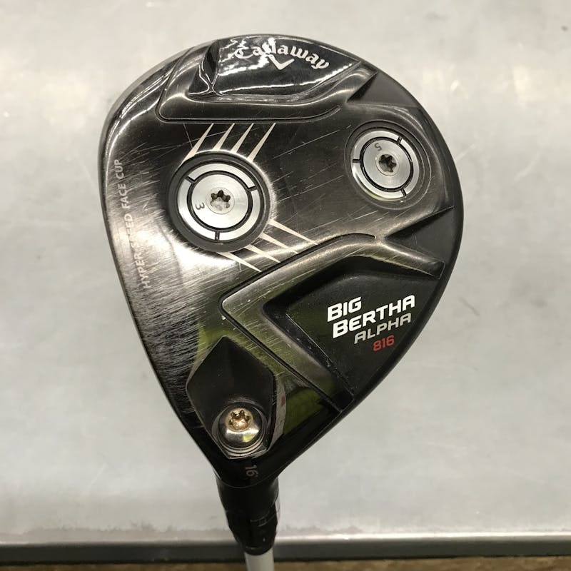 Used Callaway BIG BERTHA ALPHA 816 3 Wood Regular Flex Graphite Shaft  Fairway Woods