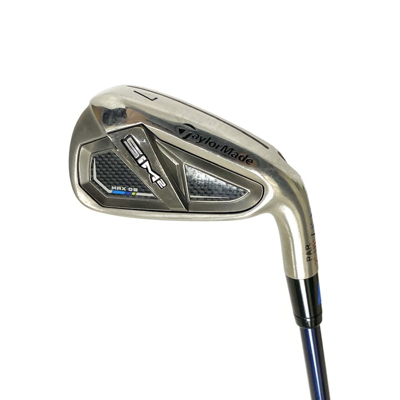 Used Taylormade SIM2 MAX OS 7 Iron Senior Flex Graphite Shaft