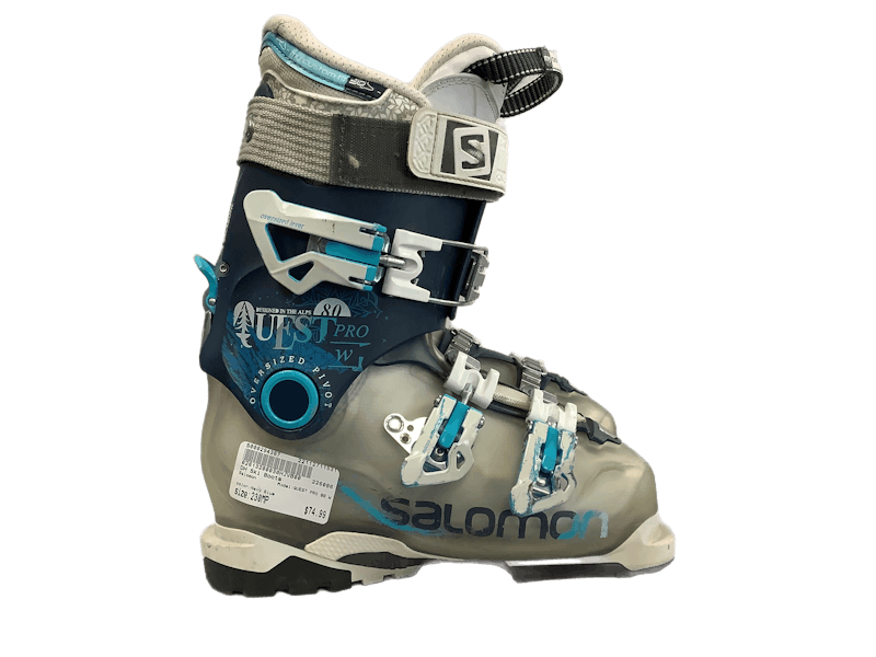 Used Salomon QUEST PRO 80 W 230 MP - J05 - W06 Women's Downhill Boots Women's Downhill Ski Boots