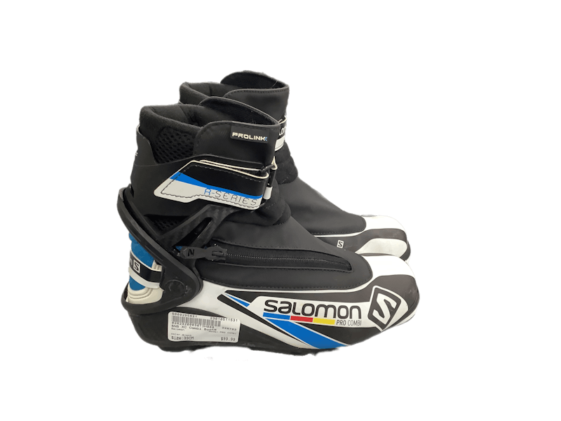Used Salomon COMBI W 07-07.5 / JR 05.5-06 Women's Country Ski Boots Women's Cross Boots