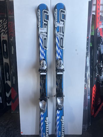 Used Elan FORMULA GX JR SKIS 120CM 120 cm Boys' Downhill Ski Combo 