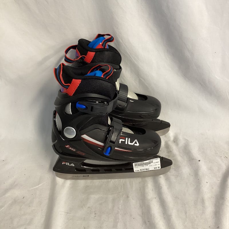 zone projector schors Used Fila J-ONE ICE Adjustable Ice Hockey Skates Ice Hockey Skates