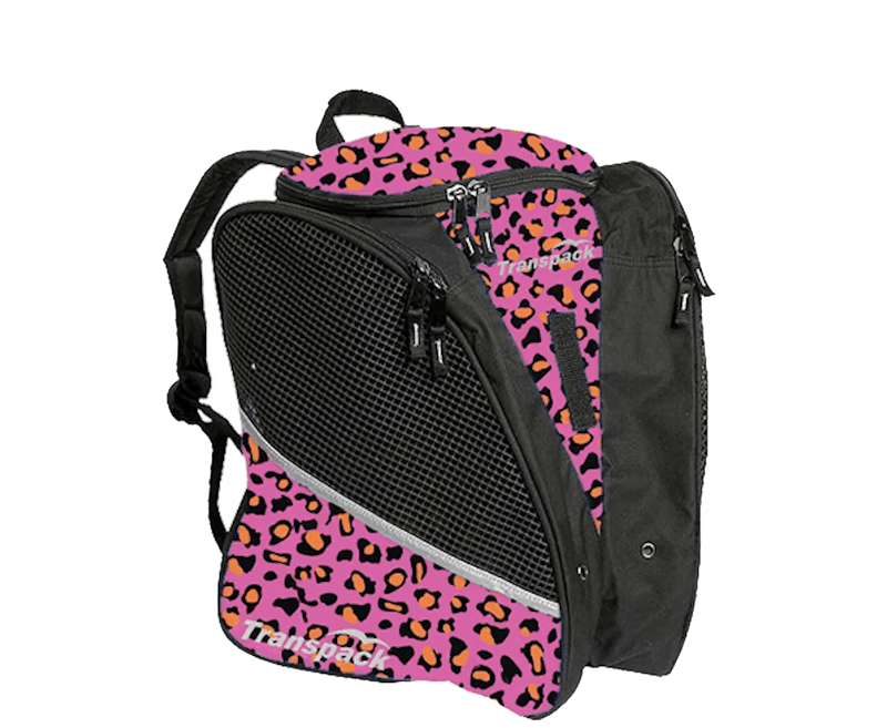 New SKATE BAG LEOPARD-PINK Ice Skate Accessories