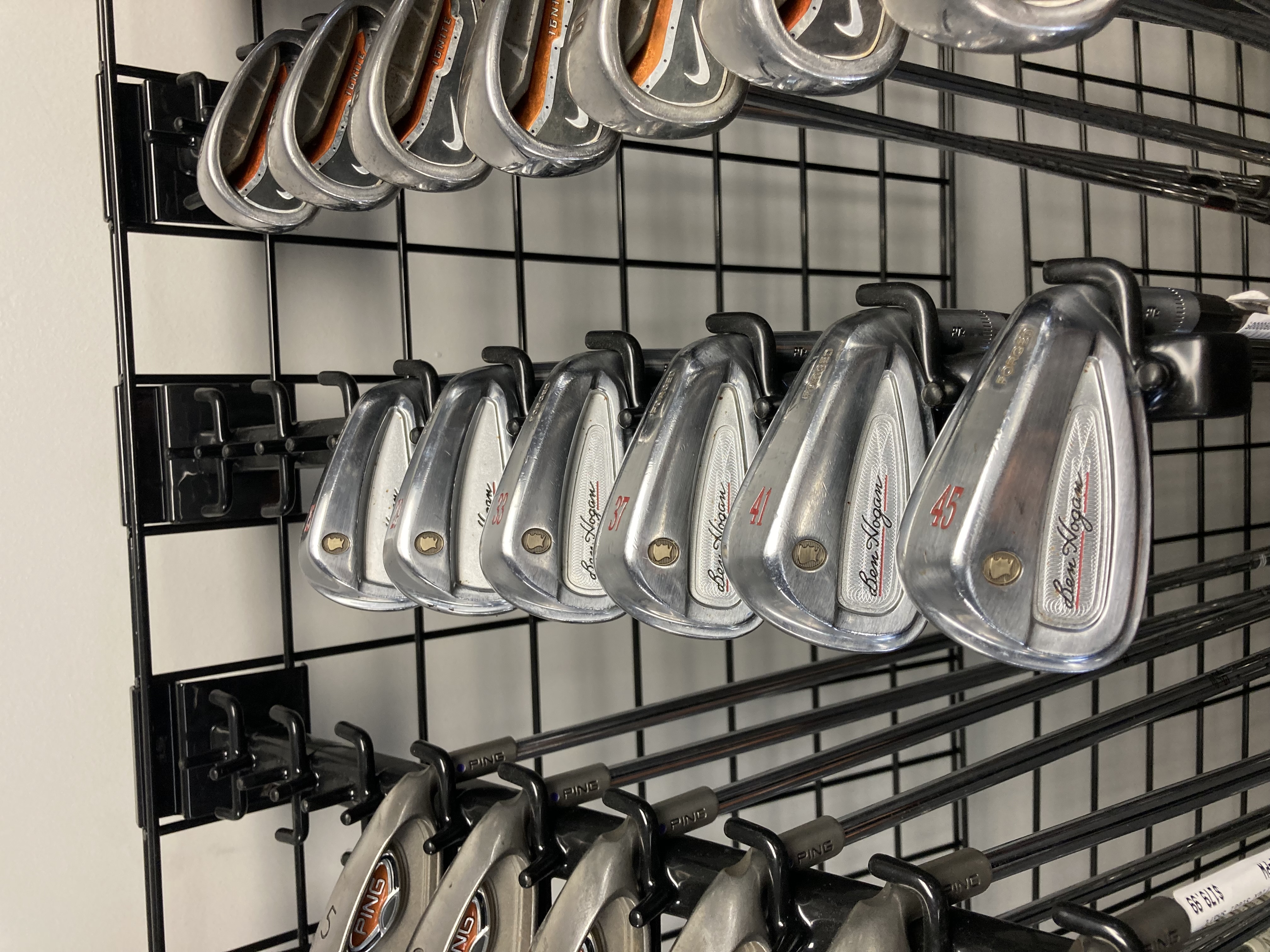 Used Ben Hogan PTX FORGED 5I-PW Stiff Flex Graphite Shaft Iron Sets