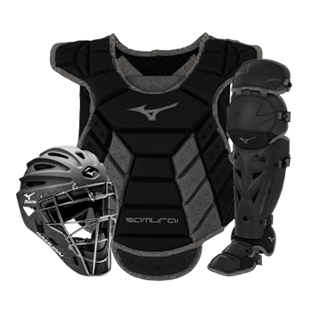 Mizuno Samurai Boxed Catcher's Gear Set Black / Grey 14-15