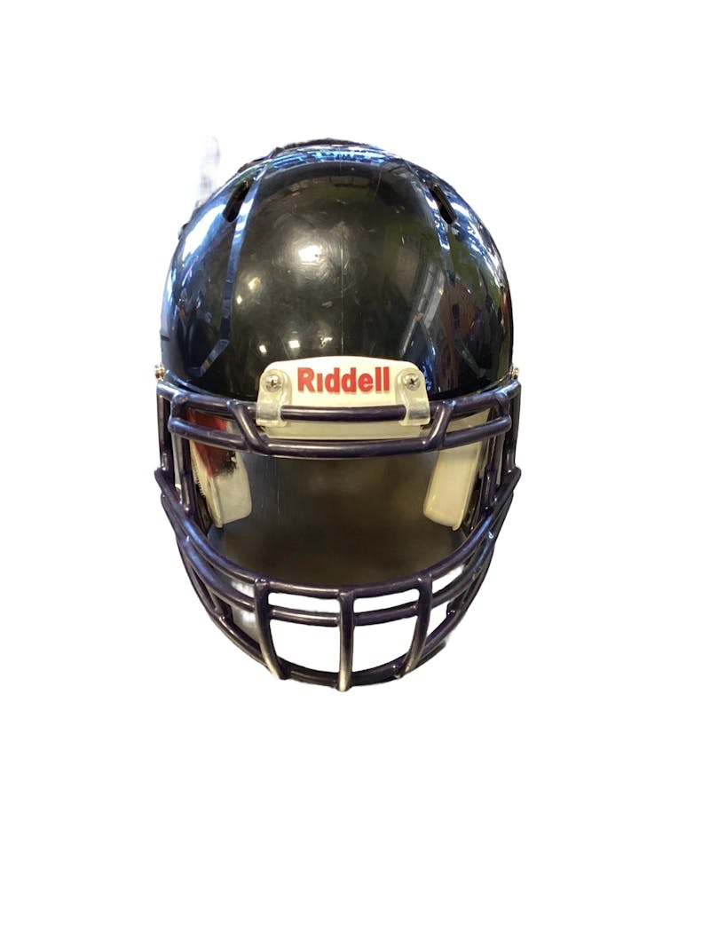 Matte Black Blank Riddell Revolution Speed Mini Football Helmet