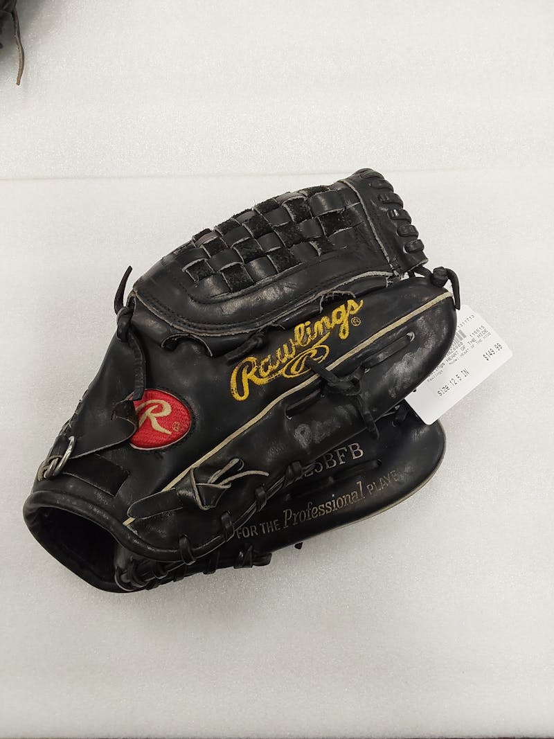 Rawlings 12 MLB Leather Baseball Glove - Black/Gray