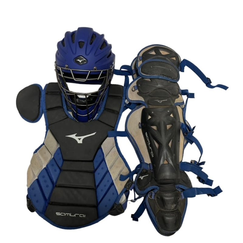 Mizuno Youth Samurai Catcher's Set Black/Royal