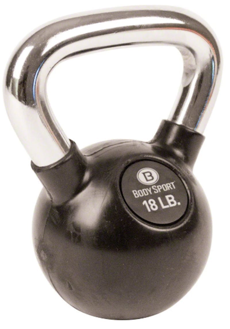 New 18 LB RUBBER KETTLEBELL Exercise Fitness / Kettlebells