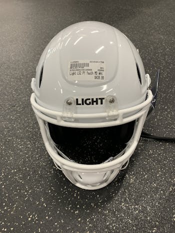 New Youth F7 LX1 Lrg White Football Helmets