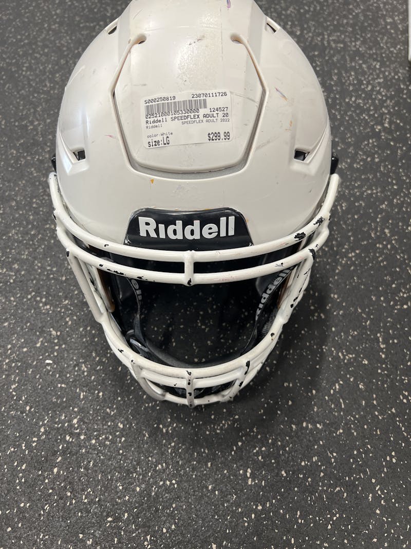 Adult Medium - Riddell Speed Football Helmet - White