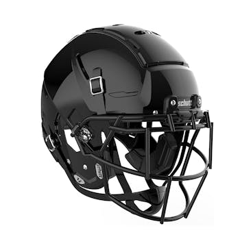 Schutt F7 LX1 Youth Football Helmet (L, Matte Black) 