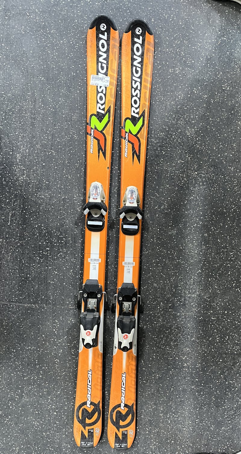 Used Rossignol RADICAL 130 cm Boys' Downhill Ski Combo