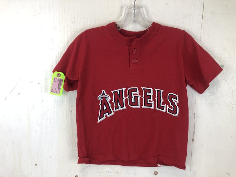 New Majestic ANGELS Youth SM Baseball & Softball Shirt 181Y