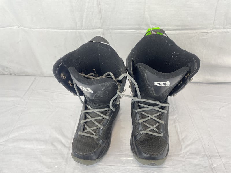 Mondo 22 Used Morrow Slick Youth Snowboard Boots Size 4 
