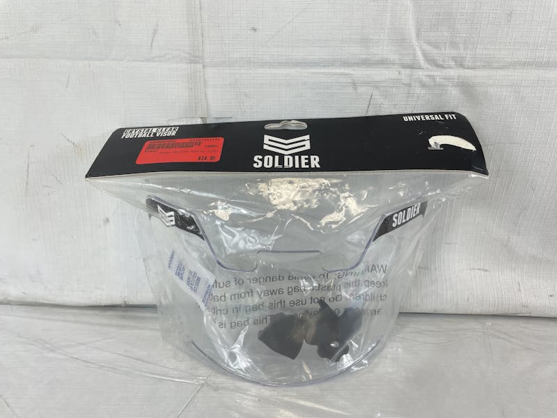 Soldier Sports Football Visor Crystal Clear Soldier Football Visor Universal Fit 