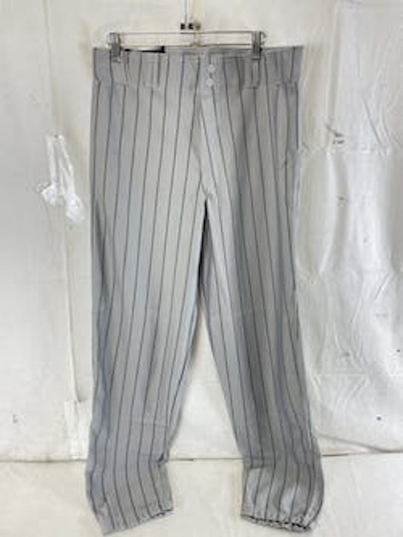 New Champro Pinstripe Adult LG Baseball and Softball Pants Gry/Blk