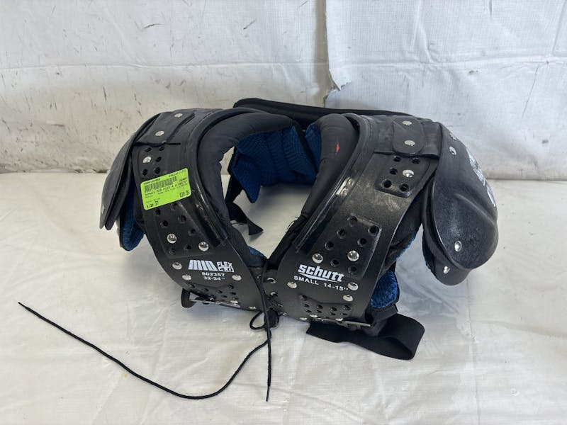 Used Schutt MID FLEX 4.0 802357 SM Football Shoulder Pads 32-34 / 14-15