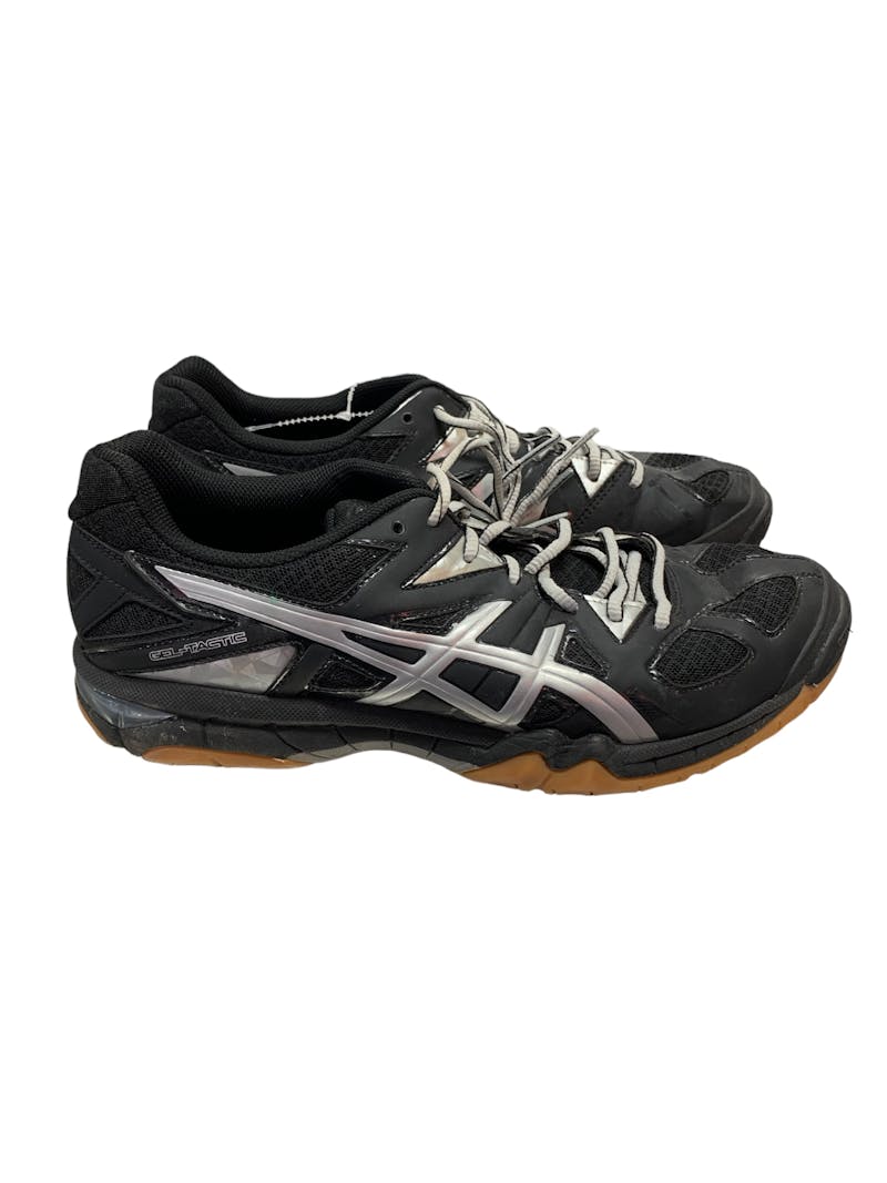 Asics Womens Gel Tactic B554N Black Running Shoes Sneakers Size 10